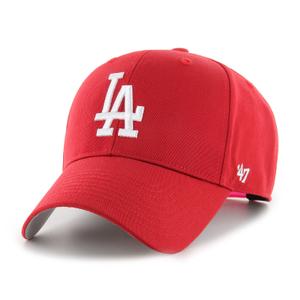 b-rac12ctp-rd-kids-casquette-de-baseball-dodgers-47brand-mlb-raised-basic-mvp-red-tu