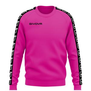ba07-0006-sweatshirt-a-bande-col-rond-enfant-givova-fuxia