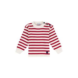k6648-498-pull-marin-raye-enfant-armor-lux-fouesnant-beige-rouge