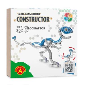 al2849-jeux-de-construction-constructor-alexander-toys-velociraptor-argente-bleu-tu