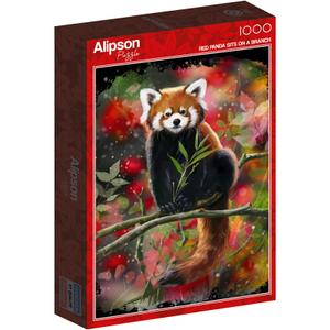 a2402352-puzzle-de-1000-pieces-alipson-puzzle-panda-roux-rouge-vert-33-5x23-2x4-6-cm