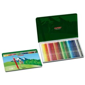 147038-trousse-metallique-avec-36-crayons-couleurs-enfant-alpino-multicolore-15x15x1-cm