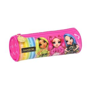 231870-trousse-scolaire-rond-fille-alpino-rainbow-high-rose-7x20x7-cm