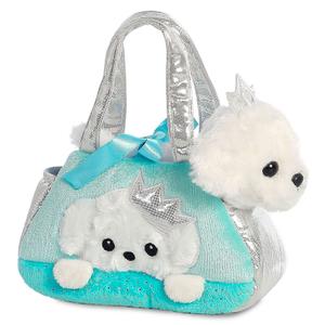 5034566608474-peluche-douce-aurora-fancy-pal-white-dog-turquoise-21-cm