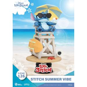 bkdds126-figurine-diorama-beast-kingdom-toys-disney-d-stage-stitch-summer-vibe-multicolore-16-cm
