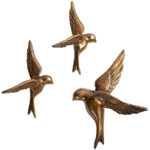 800004-b-oiseaux-decoratif-bepurehome-avaler-too-x3-antique-brass-22x15x7-cm