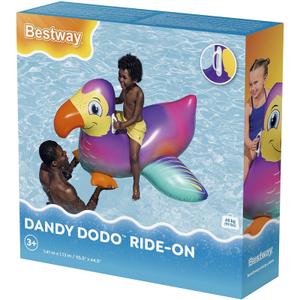 a2400489-bouee-bestway-chevauchable-dodo-violet-jaune-rouge-5-5x24x24-cm