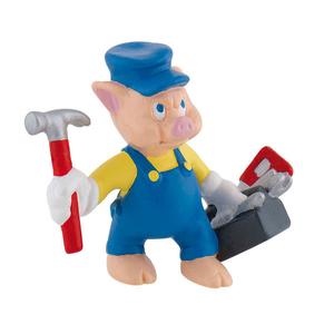 4007176124925-figurine-bullyland-the-three-little-pigs-practical-bleu-beige-jaune-7-cm