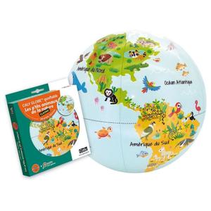 tmanis-ballon-globe-terrestre-caly-les-p-tits-animaux-de-la-nature-x2-bleu-30-cm