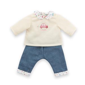 9000141690-t-shirt-manches-longues-et-jean-bebe-corolle-week-end-a-paris-ecru-36-cm