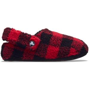 210941-6wg-chaussons-bebe-crocs-classic-buff-check-cozzzy-varsity-red-black