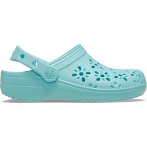 210943-4pd-sabots-enfant-crocs-classic-floral-cut-aquamarine