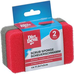 a2500674-eponge-edco-x2-rouge-gris-2x7x11-5-cm