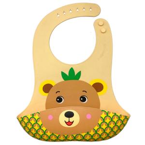 8435507867481-bavoir-en-silicone-frootimals-bubba-tropibear-marron-22-4x13-1x3-cm