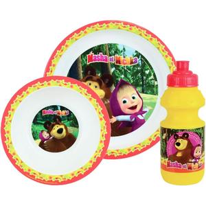 006339-set-vaisselle-bol-gourde-et-assiette-enfant-fun-house-masha-et-michka-multicolore-tu
