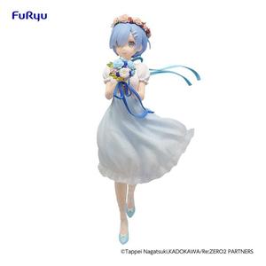 fryu07315-figurine-de-collection-furyu-rezero-starting-life-in-another-world-trio-try-it-rem-bridesmaid-bleu-blanc-21-cm