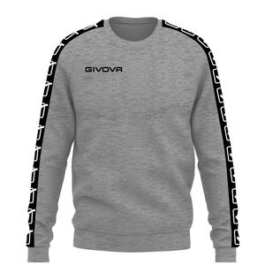 ba07-0043-sweatshirt-a-bande-col-rond-enfant-givova-gris-claro-melange