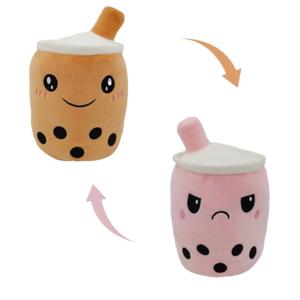 651aut060-peluche-reversible-homadict-bubble-tea-rose-marron-blanc-15x14x13-cm