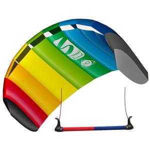 sybb-g1-3-cerf-volant-avec-barre-hq-powerkites-symphony-beach-sport-r2f-rainbow-multi-tu
