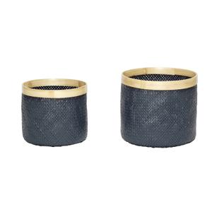 170504-panier-de-rangement-hubsch-interior-stribe-x2-noir-naturel-34x30-40x35-cm