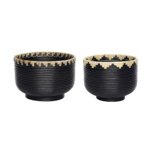 170802-panier-de-rangement-hubsch-interior-blackie-x2-noir-naturel-25x19-30x20-cm