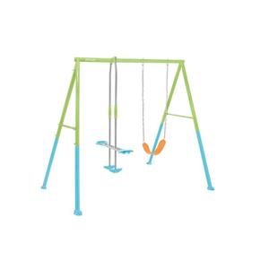 44120-balancoire-portique-2-agres-face-a-face-pour-enfant-intex-vert-blanc-orange-251x254x211-cm