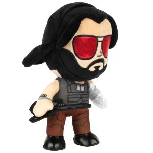 651lic001-peluche-jinx-cyberpunk-2077-johnny-silverhand-noir-beige-rouge-marron-15x9x21-cm