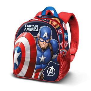 8445118081831-sac-a-dos-enfant-karactermania-marvel-captain-america-patriot-3d-rouge-bleu-11x26x31-cm