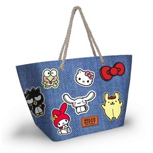 8445118086560-sac-de-plage-enfant-karactermania-hello-kitty-stickers-bleu-rouge-blanc-37x52x17-cm