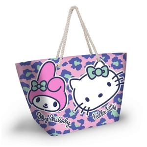 8445118086669-sac-de-plage-enfant-karactermania-hello-kitty-stickers-rose-violet-37x52x17-cm