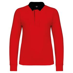 k214-red-black-polo-enfant-kariban-rugby-rouge-noir