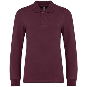 k269-wine-polo-manches-longues-fille-kariban-wine