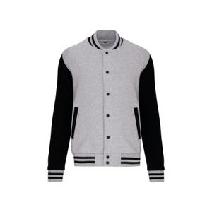 k498-oxfordgrey-black-blouson-molleton-enfant-kariban-oxford-grey-black