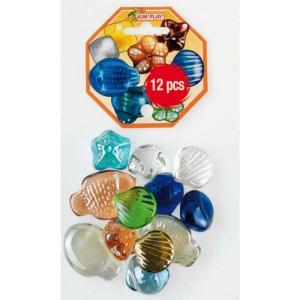 a1205315-lot-de-12-galets-assortis-kim-play-bleu-blanc-vert-17x7x8-cm