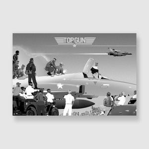 kb909plaksgtopgunv-poster-kubbick-top-gun-v-noir-blanc-61x91-5-cm