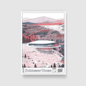 kb918plakrischloss-poster-kubbick-schlosser-house-rose-blanc-bleu-29-7x42-cm
