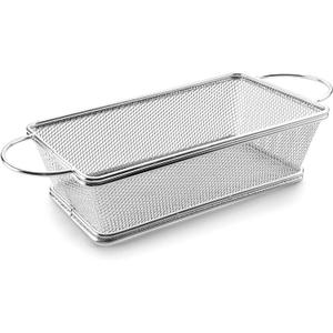 61055-panier-de-rangement-mini-puces-rectangulaire-lacor-grey-21x11x6-cm