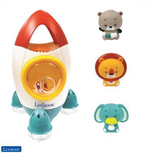 itbspc-ensemble-de-jouet-de-bain-fusee-avec-3-animaux-souples-lexibook-blanc-jaune-tu