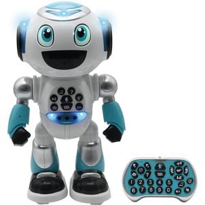 rob28fr-jouet-telecommande-robot-programmable-avec-quiz-musique-jeux-lancer-de-disque-histoires-francais-lexibook-powerman-r-shoot-blanc-tu
