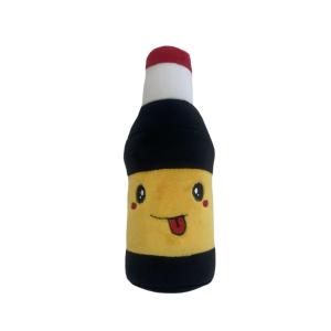 672aut056-peluche-bouteille-sauce-soja-lyo-noir-jaune-30-cm