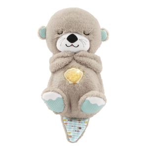 a1904088-peluche-loutre-calin-bonne-nuit-mattel-france-fisher-price-beige-multicolore-20-5x14x28-cm