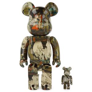 bbrck400ukhops-figurine-de-collection-medicom-toy-bearbrick-utagawa-kuniyoshi-multicolore-28-cm