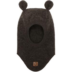 50040-dark-brown-melange-cagoule-integrale-en-laine-avec-oreilles-bebe-fille-mikk-line-dark-brown-melange