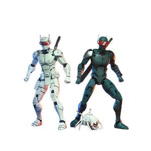 neca54447-figurine-de-collection-neca-tortues-ninja-the-last-ronin-synja-robots-x2-vert-blanc-rouge-18-cm