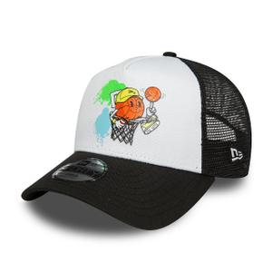 60503364-casquette-trucker-enfant-new-era-mascot-noir-blanc-4-6-ans