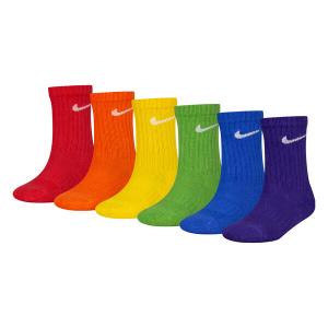 un0019-e69-chaussettes-enfant-nike-df-performance-basic-crew-x6-multi-5-7-ans