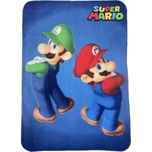 3760167658410-couverture-enfant-nintendo-super-mario-bros-bleu-100x140-cm