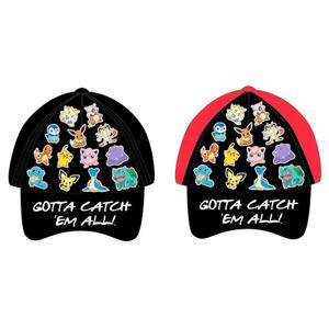 8435631307747-casquette-de-baseball-enfant-nintendo-pokemon-x2-noir-rouge-53-55-cm