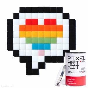 kb2103lot-pak012b-m-kit-mosaique-pixel-corner-love-message-blanc-noir-orange-25x25-cm