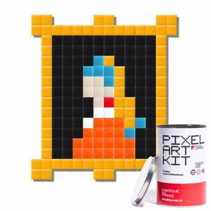 kb2109lot-pak075-s-kit-de-mosaique-pixel-corner-fille-plus-perle-jaune-noir-orange-19x17-cm